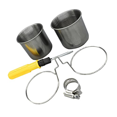UPKOCH 1 Satz Edelstahl -Food Box Tasse Haustier Sittiche füttern Pet Bird Accessoire Papageien drinnen Heimtierbedarf Papageifutter Futterbehälter für Vogelständer Rostfreier UPKOCH 1 Satz Edelstahl -Food Box Tasse Haustier Sittiche füttern Pet Bird Accessoire Papageien drinnen Heimtierbedarf Papageifutter Futterbehälter für Vogelständer Rostfreier von UPKOCH