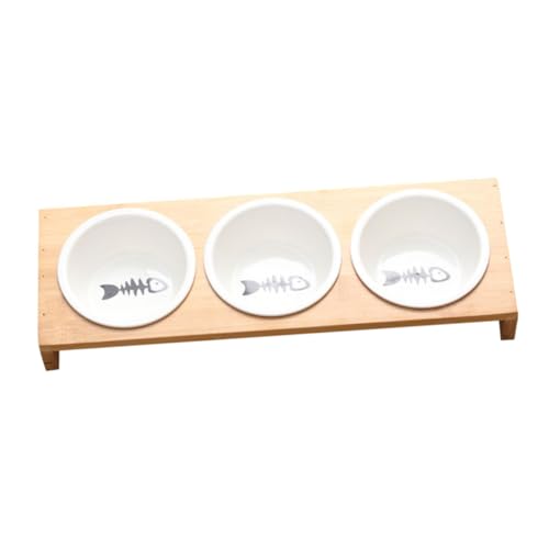 UPKOCH 1 Satz Erhöhter Katzennapf aus Keramik mit Bambusgestell Multifunktionale Futter und Wasserschüssel für Katzen und rutschfest Reinigen für Bequemes Fressen UPKOCH 1 Satz Erhöhter Katzennapf aus Keramik mit Bambusgestell Multifunktionale Futter und Wasserschüssel für Katzen und rutschfest Reinigen für Bequemes Fressen von UPKOCH