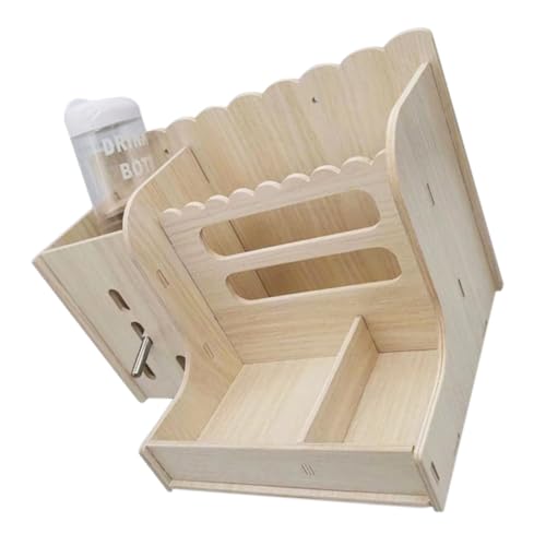 UPKOCH Holzhalter Für Kaninchenfutterautomat Haushaltsfutterautomat Verschleißfester Hasenfutterautomat Bodenfutterautomat Für Käfige Multifunktionshalter Installieren von UPKOCH