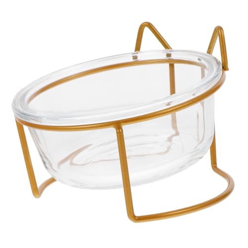 UPKOCH 1 Satz Hoher Katzennapf aus Glas Lagerung drinnen Schüssel Einzel erzogen katzenfutter pet Supplies Haustierfutter Futternapf für Haustiere Fressnapf für Haustiere mit hoher Basis von UPKOCH
