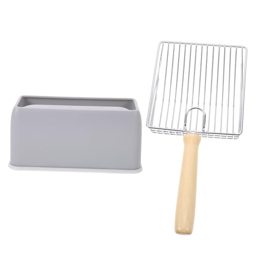UPKOCH 1 Satz Katzenstreuschaufel aus Edelstahl Haustier Müllschaufel Schöpfen Schaufeln Katzenstreu Scoop Katzenstreu-Netzschaufel Katzenschaufel für KOT Abs Dark Grey UPKOCH 1 Satz Katzenstreuschaufel aus Edelstahl Haustier Müllschaufel Schöpfen Schaufeln Katzenstreu Scoop Katzenstreu-Netzschaufel Katzenschaufel für KOT Abs Dark Grey von UPKOCH