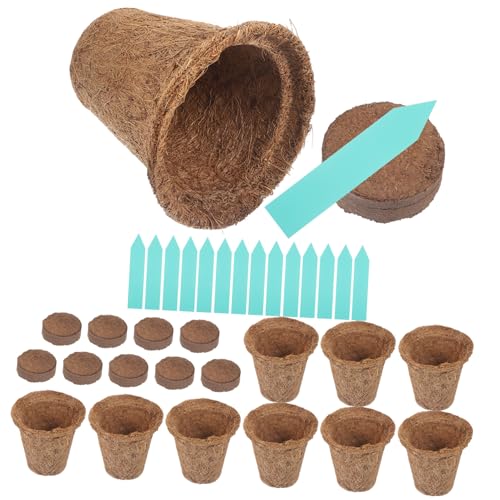 UPKOCH 1 Satz Kokospalmen Pfannen Pflanzen Hydrokultur-gartenset Anlage Saftig Faser Pflanzer Kokos Pflanzer Keimtöpfe Blumenpot -Ornament Startertöpfe Für Die Gärtnerei Container PVC UPKOCH 1 Satz Kokospalmen Pfannen Pflanzen Hydrokultur-gartenset Anlage Saftig Faser Pflanzer Kokos Pflanzer Keimtöpfe Blumenpot -Ornament Startertöpfe Für Die Gärtnerei Container PVC von UPKOCH