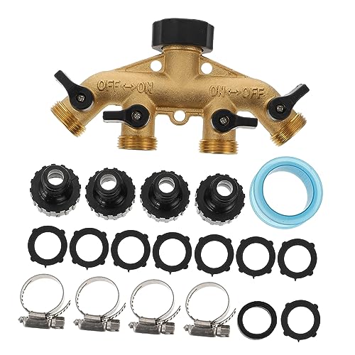UPKOCH 1 Satz Messing Schlauchadapter Set Garten Schlauchverteiler mit Absperrventilen für Effiziente Bewässerung Teiliges Zubehör für Ihre Gartenbedürfnisse UPKOCH 1 Satz Messing Schlauchadapter Set Garten Schlauchverteiler mit Absperrventilen für Effiziente Bewässerung Teiliges Zubehör für Ihre Gartenbedürfnisse von UPKOCH