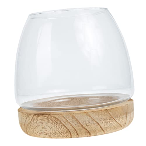 UPKOCH 1 Satz Planter mit Holzunterlage Terrarium für Pflanzen Einzigartiger Aquarium Topf für Hydrokultur und Kreative Desktop Dekoration UPKOCH 1 Satz Planter mit Holzunterlage Terrarium für Pflanzen Einzigartiger Aquarium Topf für Hydrokultur und Kreative Desktop Dekoration von UPKOCH