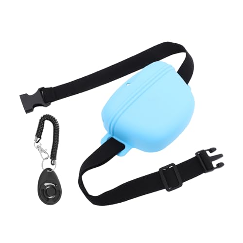 UPKOCH 1 Satz Silikonhund -Trainingstasche Hundespaziergang-Leckerli-Tasche Outdoor-Hundefutterbeutel Outdoor-Hundeversorgung Leckerlibeutel für das Hundetraining Kieselgel Himmelblau von UPKOCH