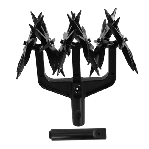 UPKOCH 1 Satz Skarifizierungswerkzeuge pflanzenpflege gartenwerkzeuge Gartenarbeit zubehör Gartengeräte Gartenfräse manuelles Bodenlockerungsgerät Gartenbagger Pflugwerkzeug Abs Black von UPKOCH