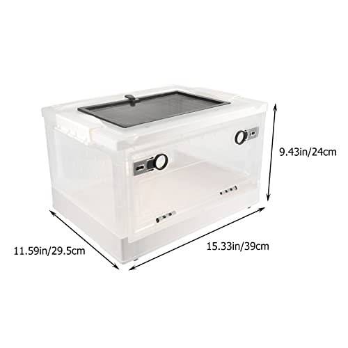 UPKOCH 1 Satz Terrarium Mit Hamsterkäfig Klein Meerschweinchenkäfig Hamsterhaus Käfige Für Meerschweinchen Zwinger Tierkäfig Zuchtbehälter Für Haustiere Drinnen Kiste Weiß Plastik von UPKOCH