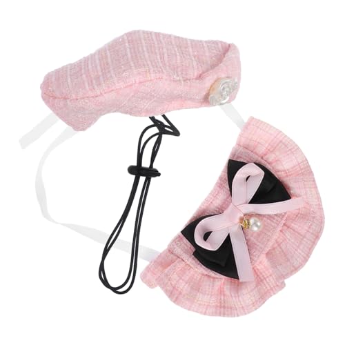 UPKOCH 1 Set Haustier-geburtstagskostüm-zubehör: Hundebaskenmütze Für Kleine Hunde Und Katzen – Französisches Künstler- Und Bandana-schal-Set – Weihnachtsfoto-Requisiten UPKOCH 1 Set Haustier-geburtstagskostüm-zubehör: Hundebaskenmütze Für Kleine Hunde Und Katzen – Französisches Künstler- Und Bandana-schal-Set – Weihnachtsfoto-Requisiten von UPKOCH