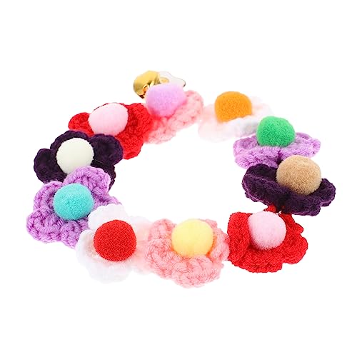 UPKOCH 1 Stück Blumenkragen Körperpflege gestrickt züchten Halsband für Haustierhunde Haustier Weihnachtsdekoration Haustierkragen mit Glocke Katzenhalsbänder Haustierkette Garn Bunt UPKOCH 1 Stück Blumenkragen Körperpflege gestrickt züchten Halsband für Haustierhunde Haustier Weihnachtsdekoration Haustierkragen mit Glocke Katzenhalsbänder Haustierkette Garn Bunt von UPKOCH