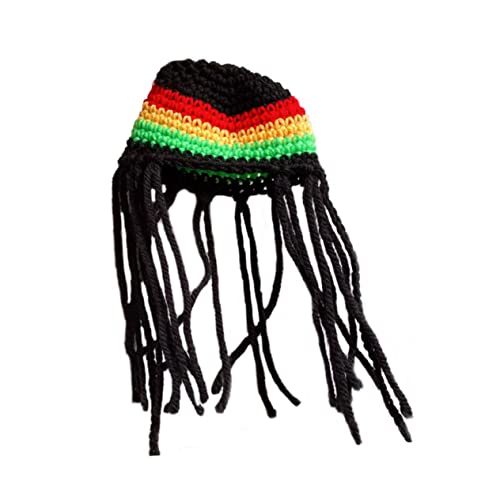 UPKOCH 1 Stück Haustier Hut Hüte für Hunde Beanie-Mütze Kappe Krone Haustierhut Halloween Haustiermütze aus Wolle unverwechselbare Haustierverzierung Wollmütze Garn Black von UPKOCH