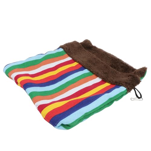 UPKOCH 1 Stück Schlafsack für Haustiere Nagetier Hamsterbettwäsche hängend hinzufügen Nest haustierbett pet Bed Tierbettchen Haustiertasche Haustier warmes Bett PP Baumwolle Colorful von UPKOCH