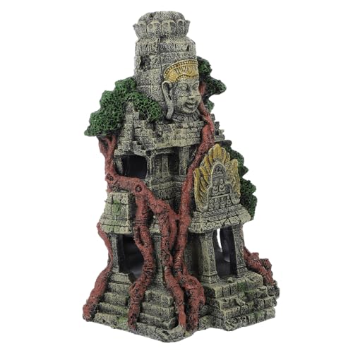 UPKOCH 1 Stück Simulierte Tempelornamente Aquarium Ornament Aquarium Dekorationen Boot Aquarium Dekoration Bonsai Fischtank Tempel Aquarium Tank Aquarium Kies Aquarium von UPKOCH
