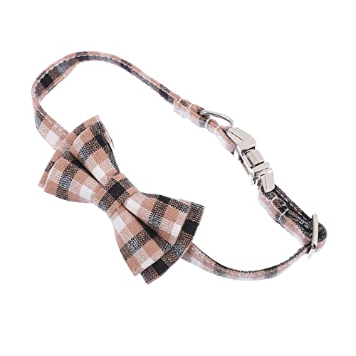 UPKOCH 1 Stück Verstellbares Haustierhalsband mit Karomuster und Abnehmbarer Fliege für Partys und Festlichkeiten Angenehm und Hautfreundlich und Katzen UPKOCH 1 Stück Verstellbares Haustierhalsband mit Karomuster und Abnehmbarer Fliege für Partys und Festlichkeiten Angenehm und Hautfreundlich und Katzen von UPKOCH