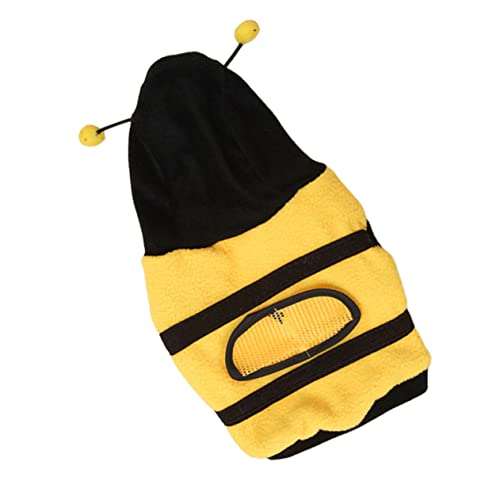 UPKOCH 1 Stück Verwandlungskostüm für Haustiere Hunde-Hoodie groß Flügel Party Haustierbedarf Halloween Costume weihnachtsdeko Welpen-Hoodie dekoratives Haustierkostüm Vlies Yellow von UPKOCH