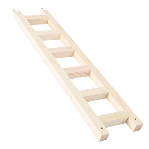 UPKOCH 1 Stück Vogelleiterspielzeug für Vögel Sittiche Vogeltreppe Ausbildung Gestell schaukel Papageienleiter für große Vögel Sittich klettert Strickleiter hölzern Silber von UPKOCH