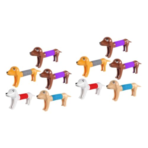 UPKOCH 10 STK Stressabbauendes Hundespielzeug Spielzeuge Pop Tube Sinnesspielzeug Lustiges Stretch-Spielzeug Partyspielzeug Druckspielzeug Entlastungsspielzeug Tier Plastik Geschenk von UPKOCH
