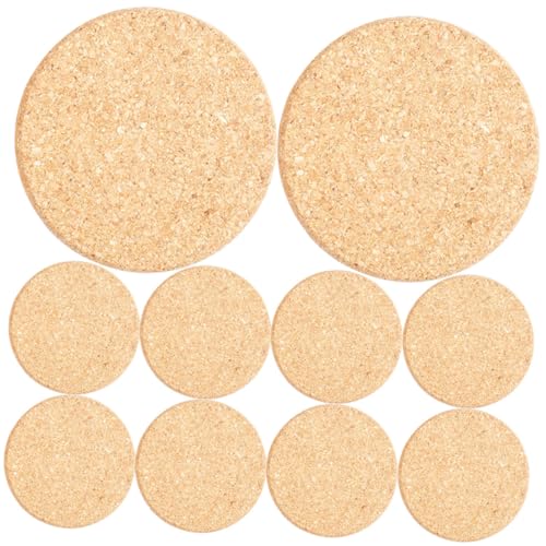 UPKOCH 10 Stück Blumentopfmatte Kork Pflanzen Kindergarten Untersetzer DIY Pad Bodenhalter Für Blumentöpfe Tassenunterlage Selber Machen Mehrzweck-bodenpolster Für Die Gartenarbeit von UPKOCH