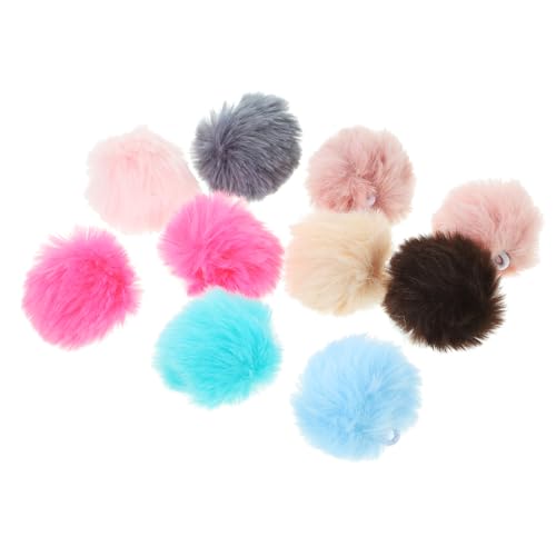 UPKOCH 10 Stück Teiliges Katzenspielzeug Bunte Flauschige Pom Poms Leichte Katzenbälle für Kätzchen Stimuliert Instinkte und Fördert Bewegung Vielseitig für Katzen und Zufällige Farbe von UPKOCH