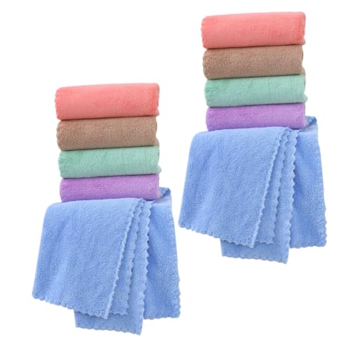 UPKOCH 10 Stück Teiliges Kleines Haustier Fleece Bettzeug und Saugfähig für Hamster Meerschweinchen Kaninchen Vielseitige Käfigunterlage und Badetuch in Pastellfarben von UPKOCH