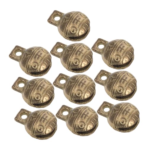 UPKOCH 10stücke Glocken Für Haustierhalsbänder DIY Bastelglocken Vintage Kupferglocken Fengshui Glocken Haustier Hund Katze Halsband Glocke Weihnachten Windspiele Basteln von UPKOCH