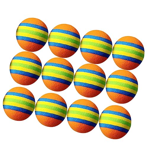 UPKOCH 12Stücke Eva Balls mit Streifenmuster Farbige Spielbälle für Katzen und Haustiere Indoor Trainingsspielzeug für Interaktives Orange Gelb Grün UPKOCH 12Stücke Eva Balls mit Streifenmuster Farbige Spielbälle für Katzen und Haustiere Indoor Trainingsspielzeug für Interaktives Orange Gelb Grün von UPKOCH
