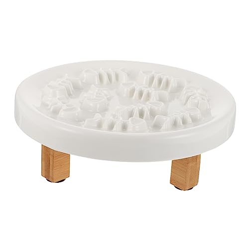 UPKOCH 1Satz Erhöhter Hundeschüsselset mit Langsamer Fütterung Keramiknapf für Kleine und Katzen Rutschfestes Design Holzständer für Langsames Fressen und Komfortables UPKOCH 1Satz Erhöhter Hundeschüsselset mit Langsamer Fütterung Keramiknapf für Kleine und Katzen Rutschfestes Design Holzständer für Langsames Fressen und Komfortables von UPKOCH