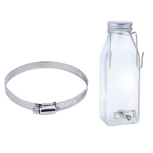 UPKOCH Haustier Trinkflasche 350ml Auslaufsicher für Hamster und Kaninchen Hängend mit Geräuschlosem Auslauf von UPKOCH