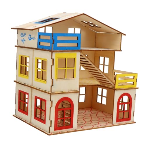 UPKOCH Hamsterschloss Für Kleintiere Mit Plattform Und Nest Spielzeug Für Hamster Und Andere Kleintiere Mehrstöckige Hütte Für Spielspaß Und Bewegung von UPKOCH