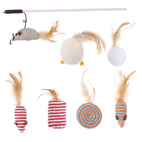 UPKOCH Katzenspielzeug Mäuse Mit Haustierspielzeug Neckspielzeug Für Katzen Katzenspielzeug Maus Interaktiv Katze Spielzeug Maus Katze Catcher Spielzeug Mit von UPKOCH