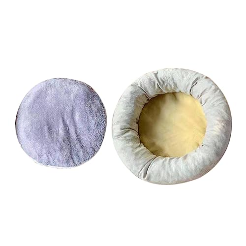 UPKOCH 1Stück Eierkuchen Katzenbett S Warmes Plüsch Kätzchen Nest Für Jahreszeiten Abnehmbar Für Kleine Haustiere Design Klassischem von UPKOCH