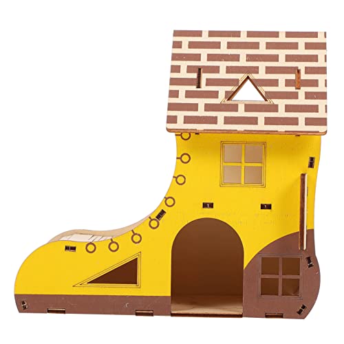 UPKOCH 1Stück Hamsterhaus aus Holz Hamster Villa für Kleintiere Sicheres Kauspielzeug Rückzugsort und Spielplatz für Hamster Zwerghamster und Meerschweinchen UPKOCH 1Stück Hamsterhaus aus Holz Hamster Villa für Kleintiere Sicheres Kauspielzeug Rückzugsort und Spielplatz für Hamster Zwerghamster und Meerschweinchen von UPKOCH