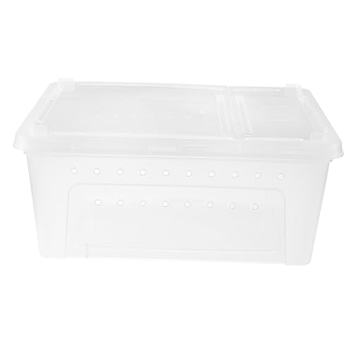 UPKOCH 1Stück Kunststoff Reptilienbox für Spinnen Geckos Insekten und Schildkröten Transparente Fütterungsbox mit Luftlöchern zur Belüftung und Wärmeabfuhr für Transport UPKOCH 1Stück Kunststoff Reptilienbox für Spinnen Geckos Insekten und Schildkröten Transparente Fütterungsbox mit Luftlöchern zur Belüftung und Wärmeabfuhr für Transport von UPKOCH
