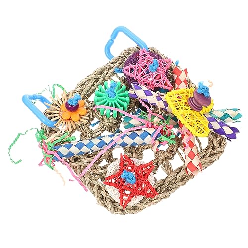 UPKOCH 1Stück Papageienspielzeug aus Geflochtenem Material Sichere Kauspielzeuge für Haustier Käfig Dekoration für Nymphensittiche Wellensittiche und Andere UPKOCH 1Stück Papageienspielzeug aus Geflochtenem Material Sichere Kauspielzeuge für Haustier Käfig Dekoration für Nymphensittiche Wellensittiche und Andere von UPKOCH