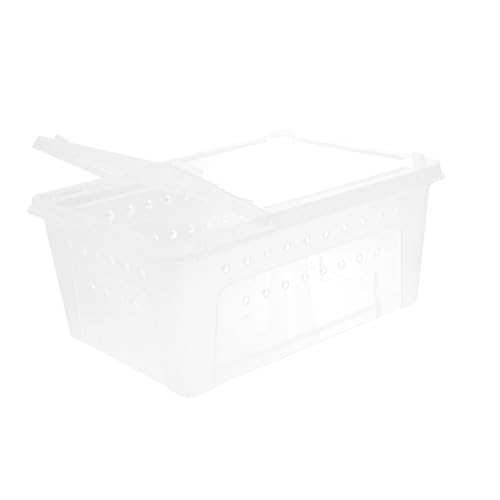 UPKOCH 1Stück Reptilien Zuchtbox aus Kunststoff für Spinnen Eidechsen Schildkröten und Frösche und Langlebig mit Überlagerter Schnalle für Sicheren UPKOCH 1Stück Reptilien Zuchtbox aus Kunststoff für Spinnen Eidechsen Schildkröten und Frösche und Langlebig mit Überlagerter Schnalle für Sicheren von UPKOCH