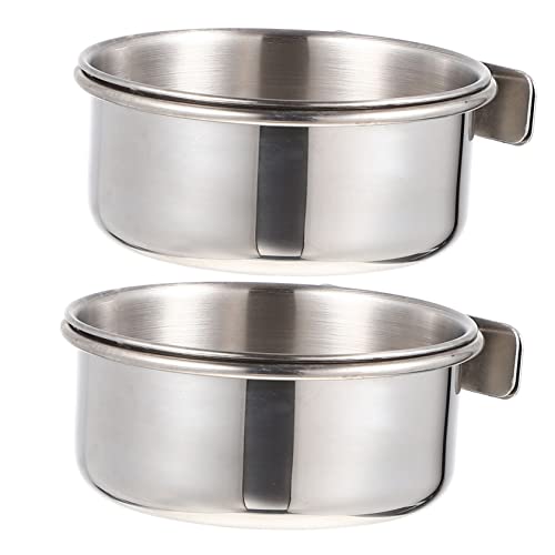 UPKOCH 2 Sätze Edelstahl Vogelfutterbecher Papagei Futternapf Vogel Fütterer Futternapf für Vögel Vogelhäuschen im Käfig Papageienfütterungstasse Rostfreier Stahl Silver UPKOCH 2 Sätze Edelstahl Vogelfutterbecher Papagei Futternapf Vogel Fütterer Futternapf für Vögel Vogelhäuschen im Käfig Papageienfütterungstasse Rostfreier Stahl Silver von UPKOCH