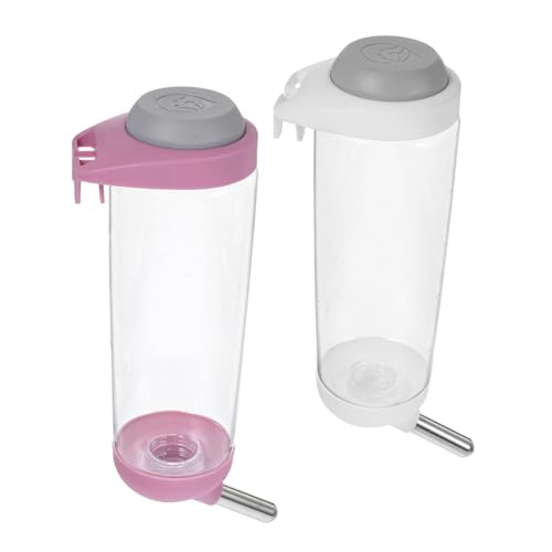 UPKOCH 2 Stück Automatischer Haustier Wasserspender PVC Hängeflasche für Hunde Katzen Käfig Wassertrinker Robust Auslaufsicher Praktisch für Unterwegs und Zuhause von UPKOCH