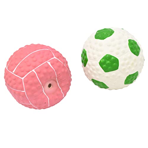 UPKOCH 2 Stück Bälle aus Elastischem Latex Quietschende Teething Balls für Training für Beschäftigung UPKOCH 2 Stück Bälle aus Elastischem Latex Quietschende Teething Balls für Training für Beschäftigung von UPKOCH
