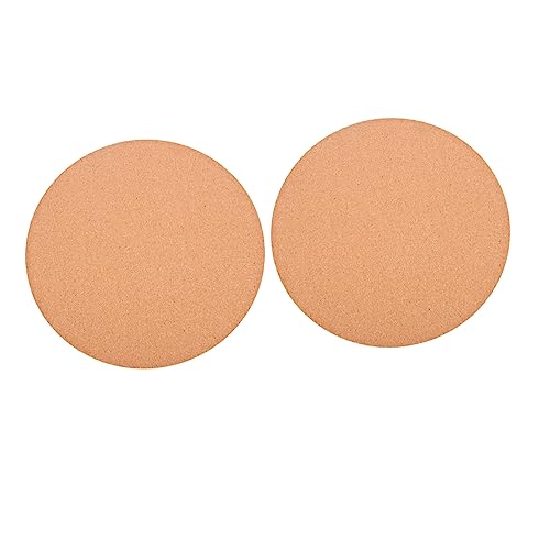 UPKOCH 2 Stück Blumentopfmatte unglasiert Korkenmatte für Schlüssel drinnen Pads Pflanzenmatte aus Kork Pflanzenuntersetzer Wasserabsorptionsanlagen -Untersetzer Pflanzetaucers Tabletts von UPKOCH