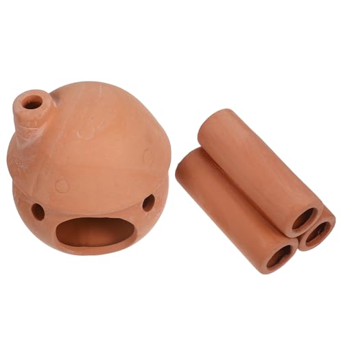 UPKOCH 2 Stück Dekorativer Tontopf Für Aquarium Zucht Höhle Tank Mini Dekorationen Klein Verschleißfester Aquariendekor Aquariumdekor Ornamente Für Fischunterstände Terrakotta von UPKOCH