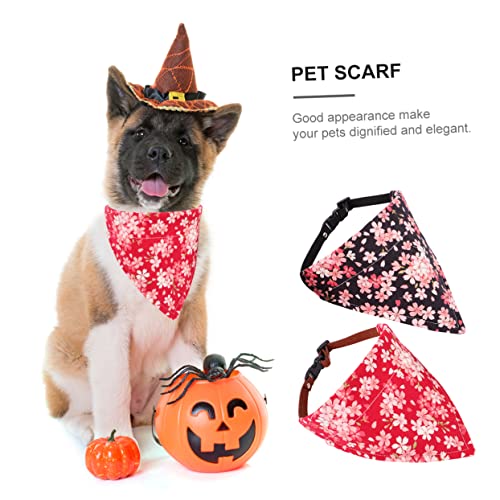 UPKOCH 2 Stück Dreieckstuch für Haustiere pet Supplies Hundehalstuch Haustierparty Katzenhalstuch Haustiermode Hundebandanas für mittelgroße Hunde züchten Hundehalsband Hundelätzchen von UPKOCH