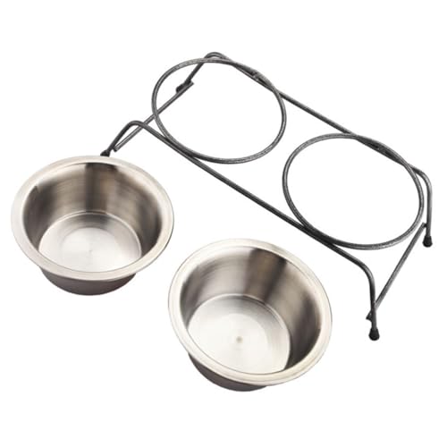 UPKOCH 2 Stück Edelstahl Futternapf Rostfrei und Geruchsneutral Doppelte Fressnäpfe für Katzen und Hunde Robustes Design gegen Umkippen Geeignet für Trockenfutter Nassfutter und Wasser UPKOCH 2 Stück Edelstahl Futternapf Rostfrei und Geruchsneutral Doppelte Fressnäpfe für Katzen und Hunde Robustes Design gegen Umkippen Geeignet für Trockenfutter Nassfutter und Wasser von UPKOCH