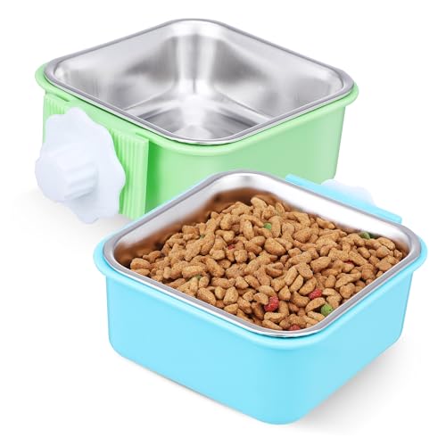 UPKOCH 2 Stück Fressnäpfe zum Aufhängen für Hunde Katzen Robust Platzsparend Geeignet für Käfige und Hundeboxen Vielseitig Nutzbar für Kleine Haustiere Wie Kaninchen und Frettchen UPKOCH 2 Stück Fressnäpfe zum Aufhängen für Hunde Katzen Robust Platzsparend Geeignet für Käfige und Hundeboxen Vielseitig Nutzbar für Kleine Haustiere Wie Kaninchen und Frettchen von UPKOCH