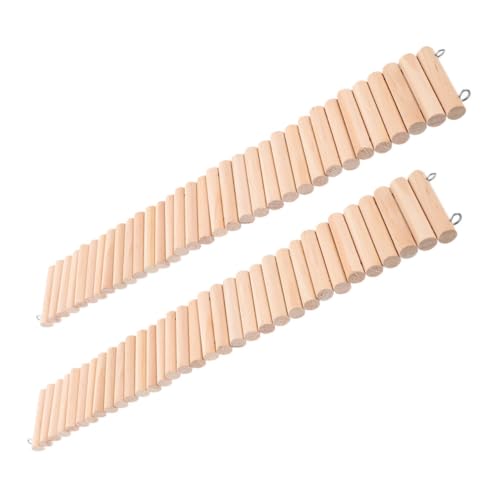 UPKOCH 2stücke Holzleiter Für Haustiere Hamster Leiter Kleintier Klettermöglichkeit Naturholz Brücke Spielzeug Für Hamster Lebensraum Erweiterung Meerschweinchen Rutsche Chinchilla von UPKOCH