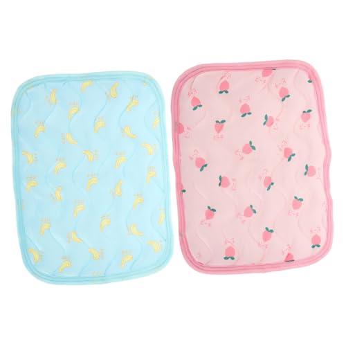 UPKOCH 2 Stück Hamster Kühlmatte aus Strapazierfähigem Leichte Tragbare Sommer Kühlpads für Kleine Haustiere Wie Kaninchen und Meerschweinchen Kühlt Schlaf und Spielplatz von UPKOCH