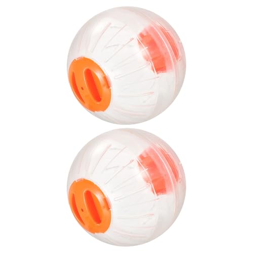 UPKOCH 2 Stück Hamster-Übungsbälle für syrische Hamster und Rennmäuse – belüfteter und sicherer Kleintierball – transparentes Haustierspielzeug für den Innenbereich UPKOCH 2 Stück Hamster-Übungsbälle für syrische Hamster und Rennmäuse – belüfteter und sicherer Kleintierball – transparentes Haustierspielzeug für den Innenbereich von UPKOCH