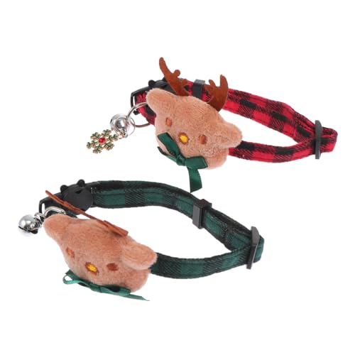 UPKOCH 2 Stück Haustierhalsband Einstellbar Bogen Kätzchenkragen Weihnachten Mit Schnellverschluss Für Welpen Hunde Katze Mit Für Baumwolle Rot UPKOCH 2 Stück Haustierhalsband Einstellbar Bogen Kätzchenkragen Weihnachten Mit Schnellverschluss Für Welpen Hunde Katze Mit Für Baumwolle Rot von UPKOCH