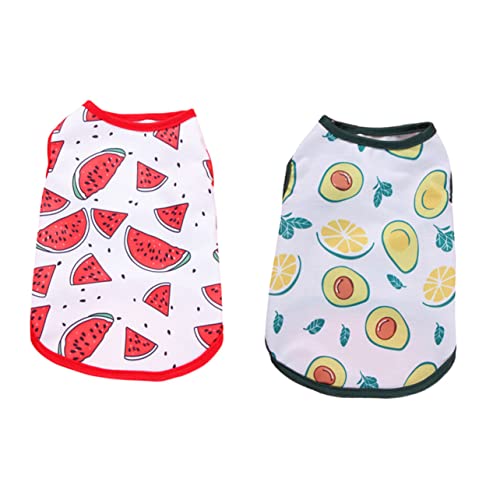 UPKOCH 2 Stück Haustierweste tierische bescherung hundegeschenk cat Costume Haustierbekleidung hundeweste Welpenmäntel für kleine Hunde Sommerweste Sommerkleidung für Hunde Polyester von UPKOCH