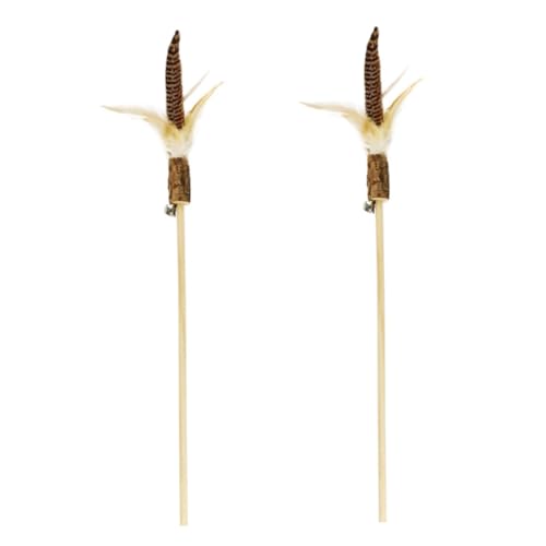 UPKOCH 2 Stück Holz Katzenangel Kitten Teasing Toy Interaktives Katzenspielzeug Leicht Tragbar Fördert Jagdinstinkt und Aktivität Stärkt Katzenbindung für Drinnen und Unterwegs UPKOCH 2 Stück Holz Katzenangel Kitten Teasing Toy Interaktives Katzenspielzeug Leicht Tragbar Fördert Jagdinstinkt und Aktivität Stärkt Katzenbindung für Drinnen und Unterwegs von UPKOCH