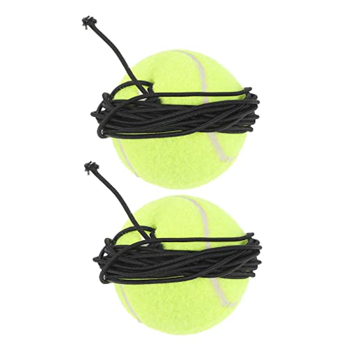 UPKOCH 2 Stück Hundetennisbälle Schnur Robustes Outdoor Welpen und Energetische Hunde Interaktives Wurfball Training zur Beschäftigung und Stärkung der Bindung von UPKOCH