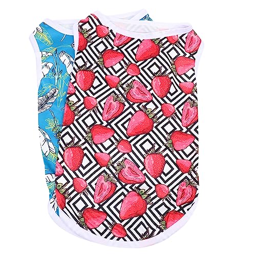 UPKOCH 2 Stück Hundeweste Hundehemden Party Atmungsaktiv große hundekleidung Hunde-Sweatshirt tragbares Hundeshirt Bequeme Welpenkleidung Hundet-Shirt Haustierhemd flach gestrickter Stoff UPKOCH 2 Stück Hundeweste Hundehemden Party Atmungsaktiv große hundekleidung Hunde-Sweatshirt tragbares Hundeshirt Bequeme Welpenkleidung Hundet-Shirt Haustierhemd flach gestrickter Stoff von UPKOCH